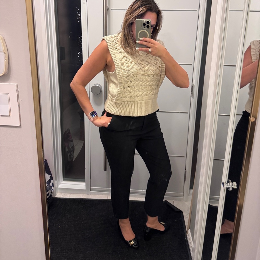 Favorite Daughter Black Cigarette Pleated Dress Pants - Picture 5 of 5